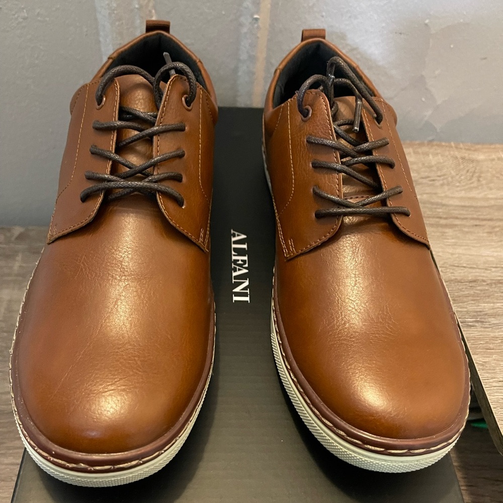 Alfani Men Leather Dress Shoes Size 8.5M